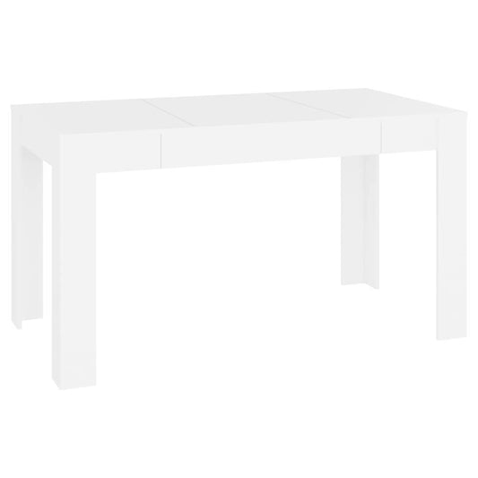 vidaXL Dining Table White 140x74,5x76 cm Engineered Wood