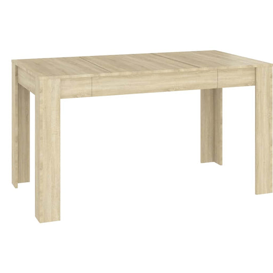 vidaXL Dining Table Sonoma Oak 140x74,5x76 cm Engineered Wood