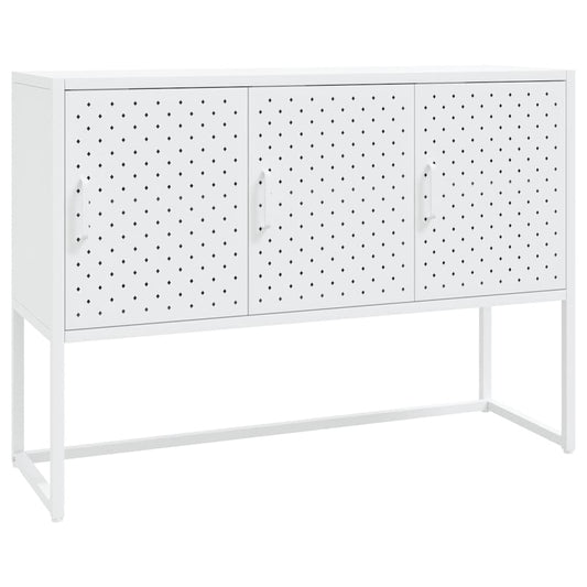 335869 vidaXL Sideboard White 105x35x75 cm Steel