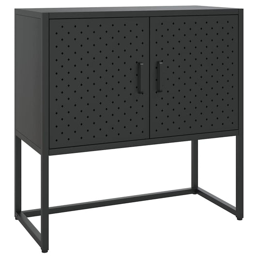 335871 vidaXL Sideboard Black 75x35x75 cm Steel
