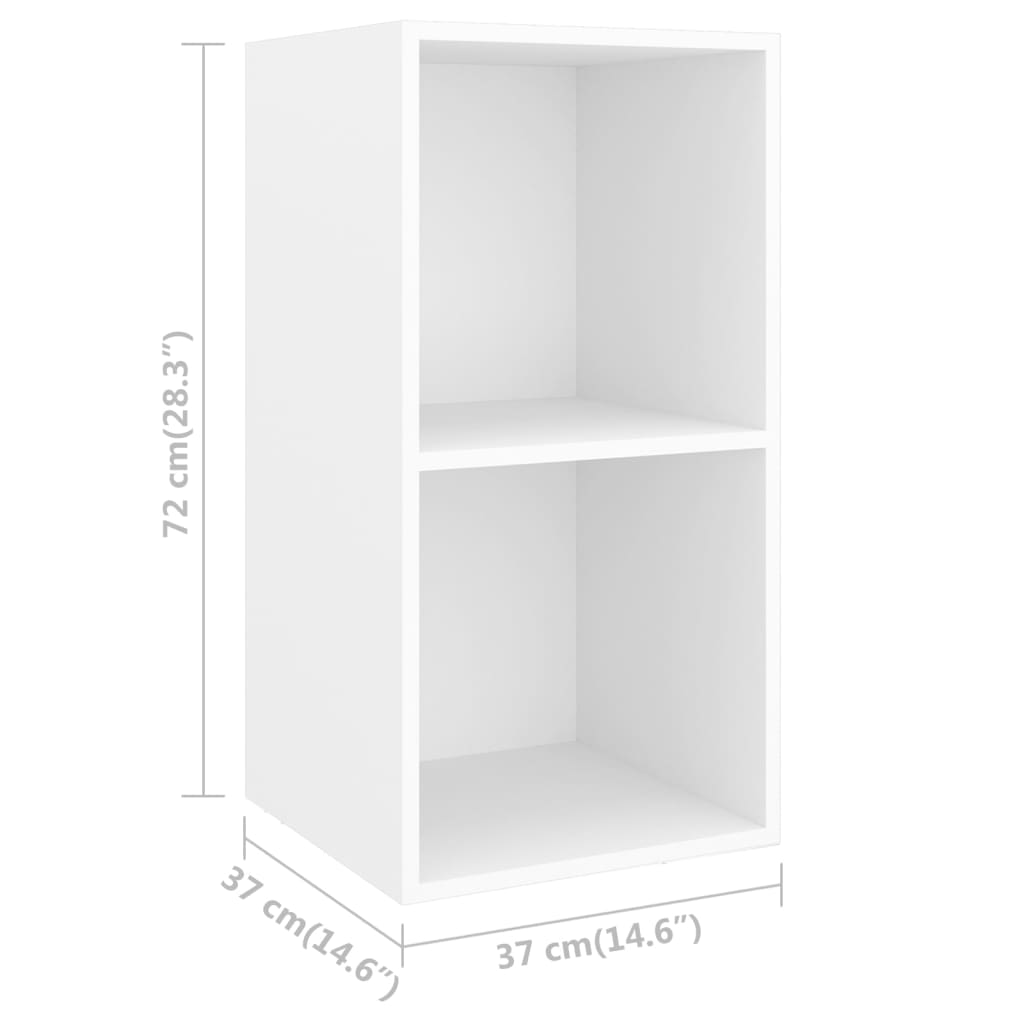 vidaXL TV Cabinet Set | White | Engineered Wood | Medium | TV Cabinet Set