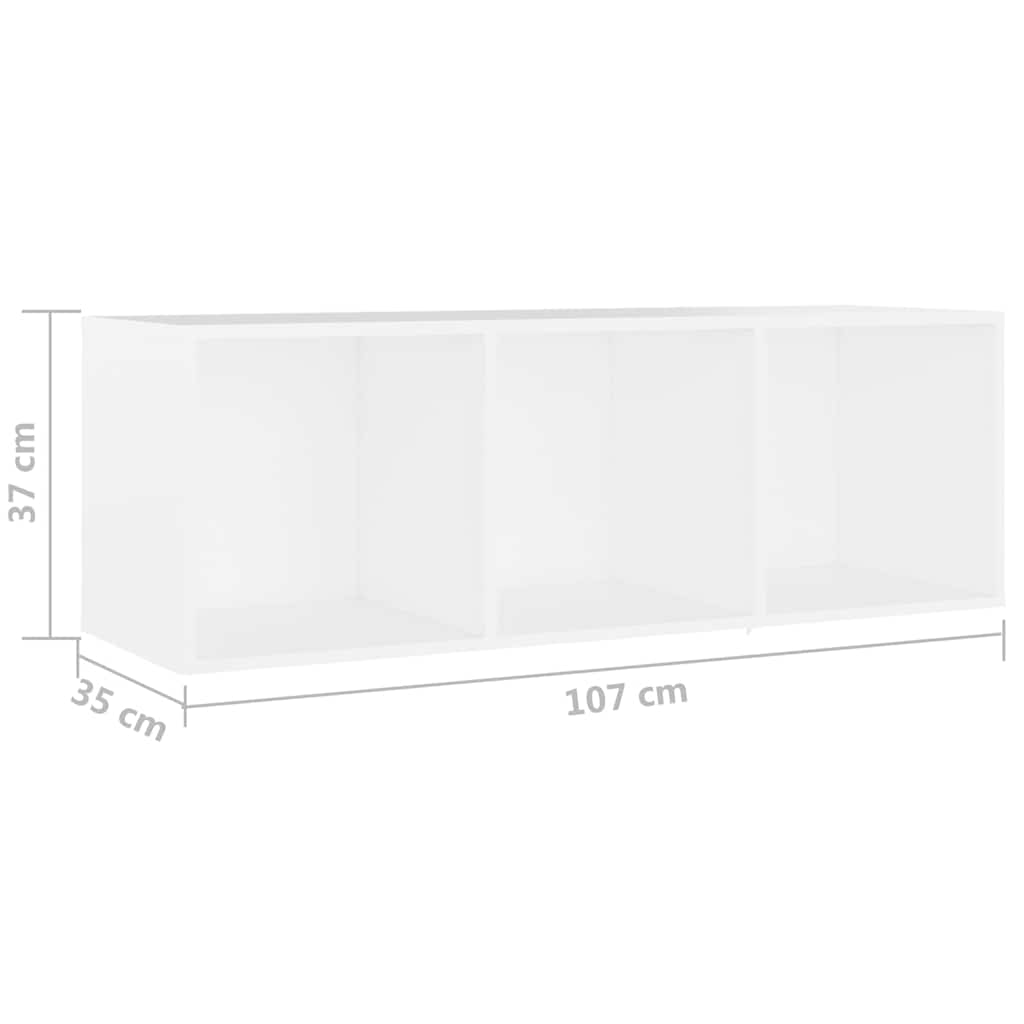 vidaXL 3 Piece TV Cabinet Set White Engineered Wood