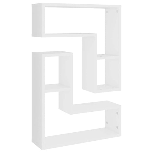 807214 vidaXL Wall Shelves 2 pcs White 50x15x50 cm Engineered Wood