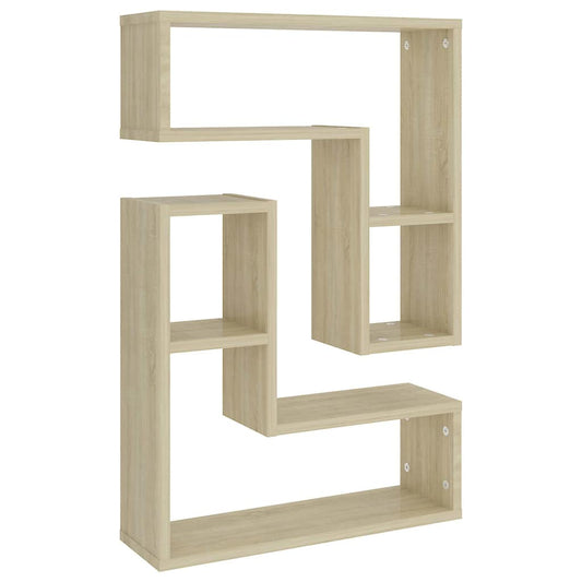 807217 vidaXL Wall Shelves 2 pcs Sonoma Oak 50x15x50 cm Engineered Wood