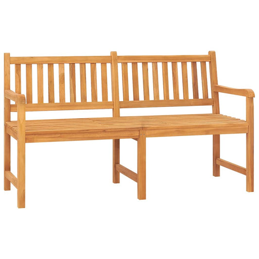 316631 vidaXL 3-Seater Garden Bench with Table 150 cm Solid Teak Wood