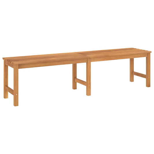 vidaXL Garden Bench | Warm Teak | Solid Teak Wood | 180 cm length | Durable