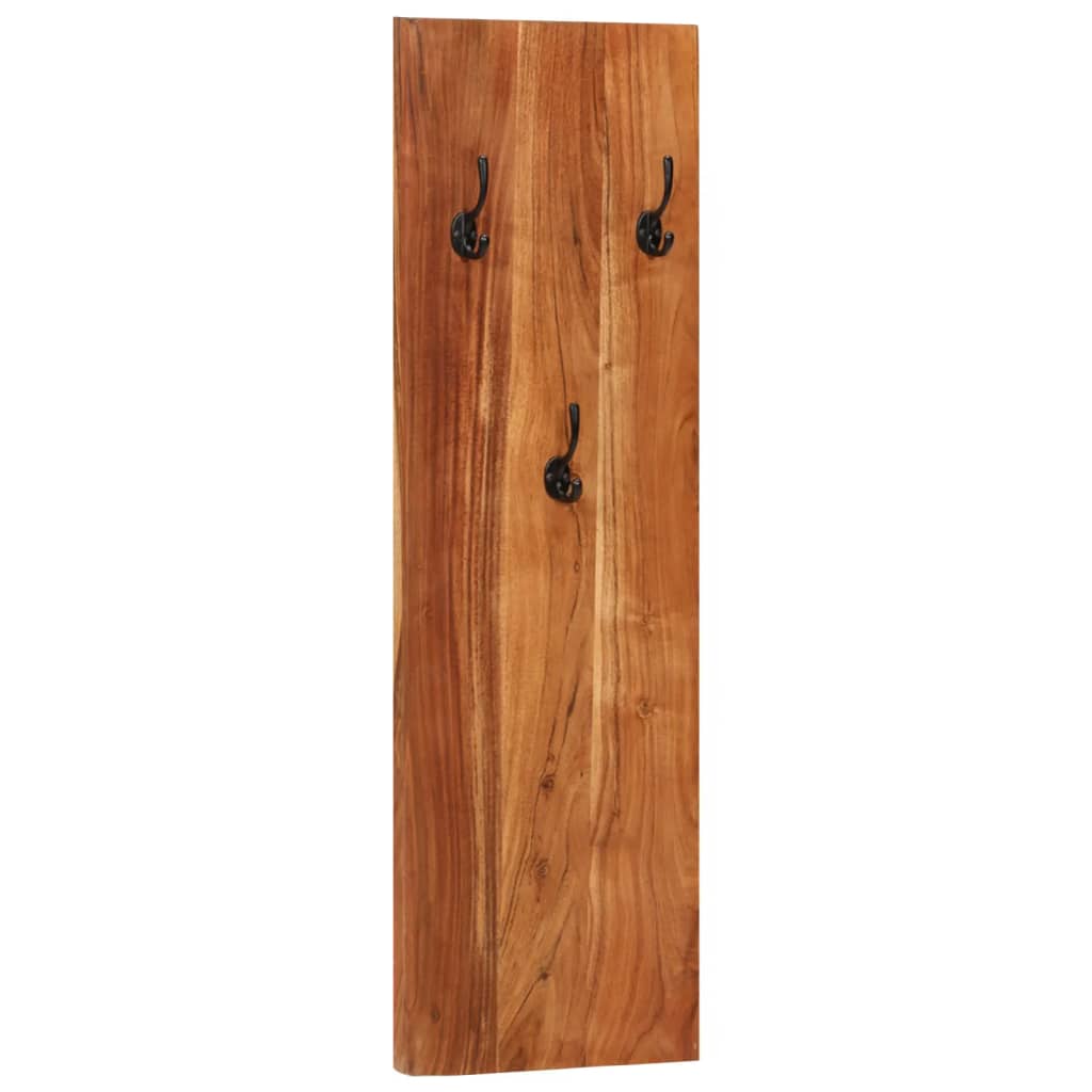 vidaXL Wall-mounted Coat Racks 2 pcs 36x3x110 cm Solid Acacia Wood