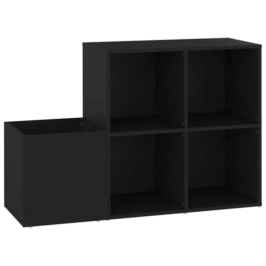 808252 vidaXL Hall Shoe Cabinet Black 105x35,5x70 cm Engineered Wood