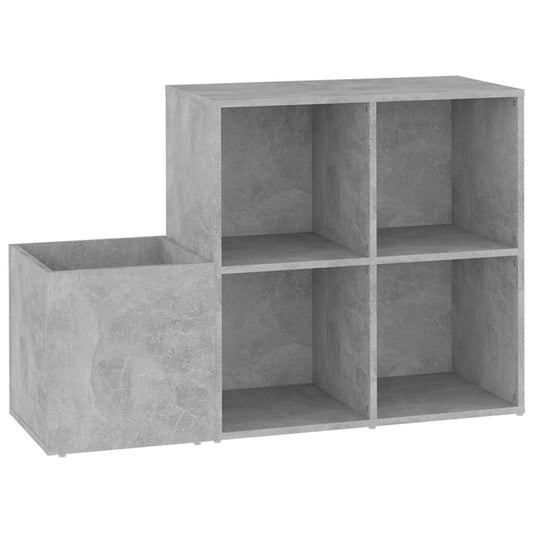 808255 vidaXL Hall Shoe Cabinet Concrete Grey 105x35,5x70 cm Engineered Wood