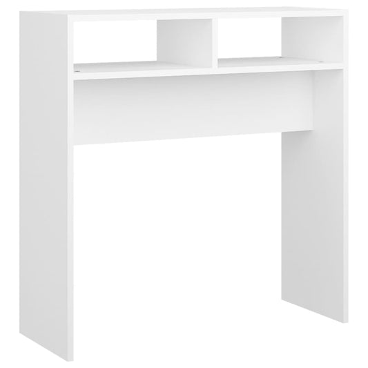 808296 vidaXL Console Table White 78x30x80 cm Engineered Wood