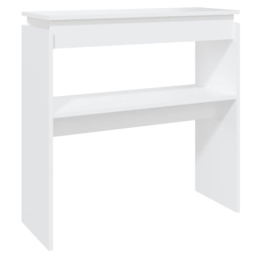 vidaXL Console Table White 80x30x80 cm Engineered Wood