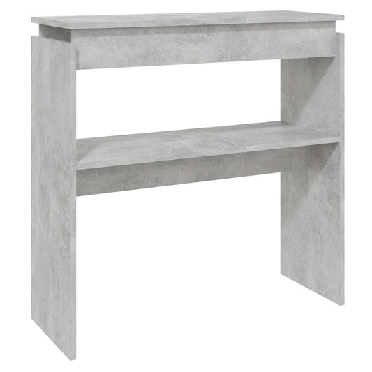 808318 vidaXL Console Table Concrete Grey 80x30x80 cm Engineered Wood
