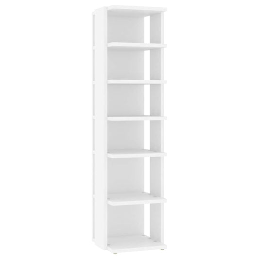 vidaXL Shoe Cabinet White 27,5x27x102 cm Engineered Wood