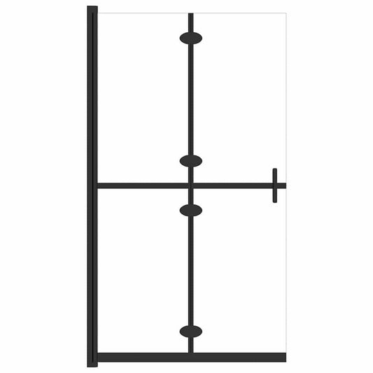 151181 vidaXL Foldable Walk-in Shower Wall Transparent ESG Glass 80x190 cm