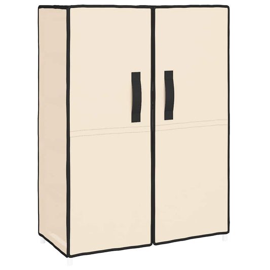 vidaXL Shoe Cabinet Cream 60x28x90 cm Fabric
