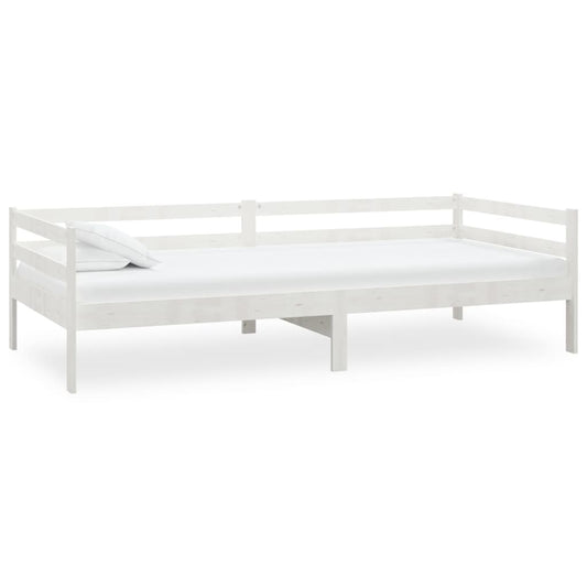 vidaXL Day Bed without Mattress White Solid Wood Pine 90x200cm
