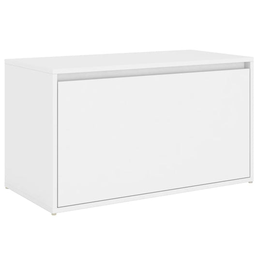 vidaXL Bench | White | Engineered Wood | 80x40x45 cm | Bench | Rectangular