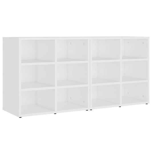 vidaXL Shoe Cabinets 2 pcs White 52,5x30x50 cm