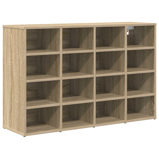 vidaXL Shoe Cabinet 103 x 30 x 67 cm Engineered Wood Sonoma Oak