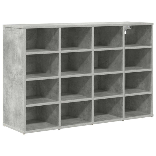 vidaXL Shoe Cabinet 103 x 30 x 67 cm Engineered Wood Concrete grey