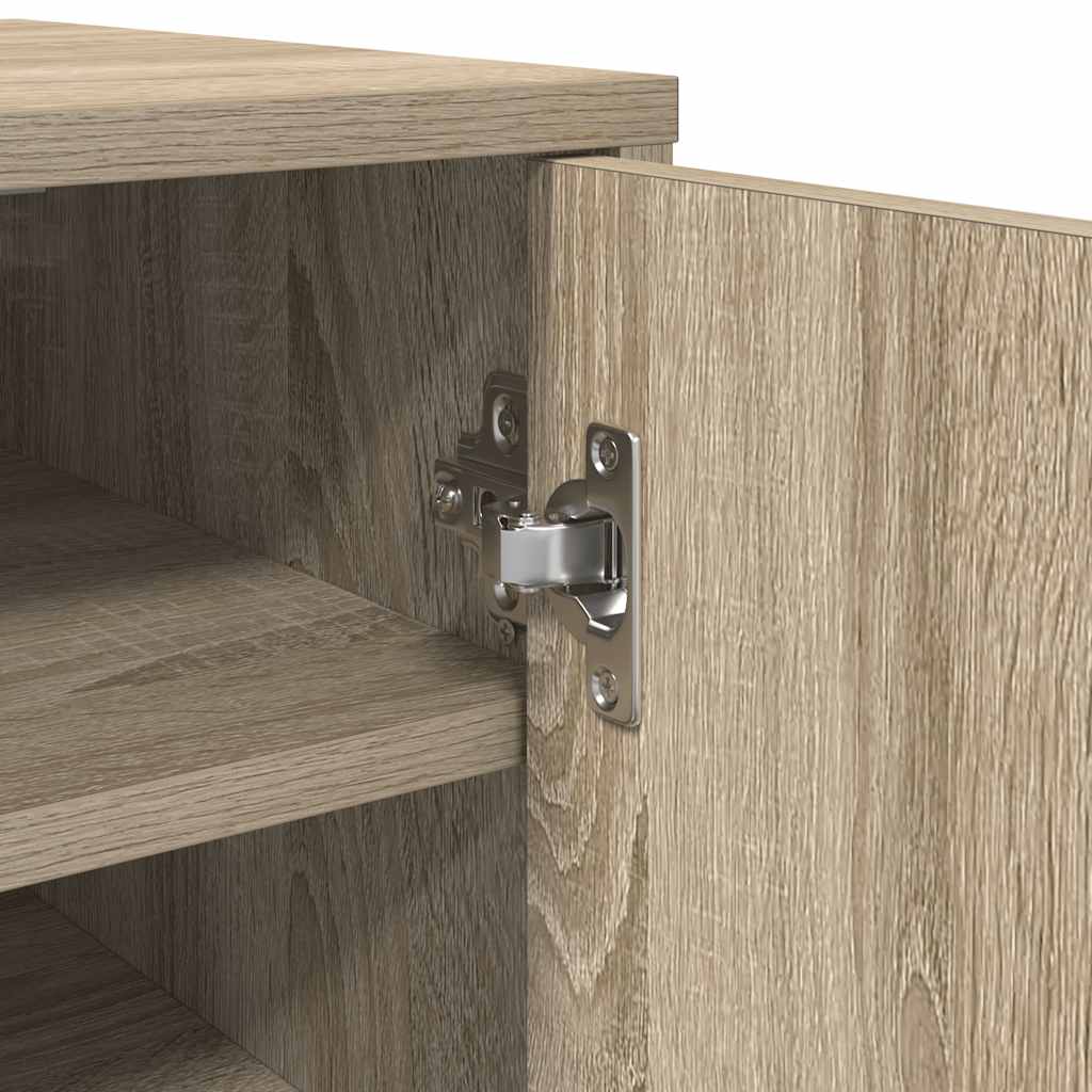 vidaXL Shoe Cabinet Sonoma Oak 32x35x70 cm Engineered Wood