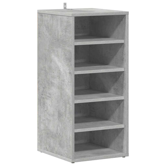 vidaXL Shoe cabinets 31.5 x 35 x 70 cm Concrete Grey 5 compartments