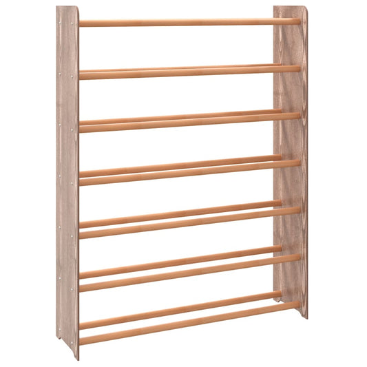 vidaXL Shoe Rack Brown 90x24x117 cm Engineered Wood