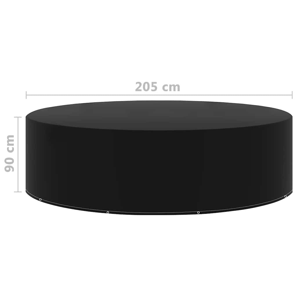 vidaXL Garden Furniture Covers 2 pcs 10 Eyelets 205x90 cm