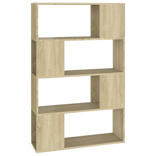 809137 vidaXL Book Cabinet Room Divider Sonoma Oak 80x24x124,5 cm Engineered Wood