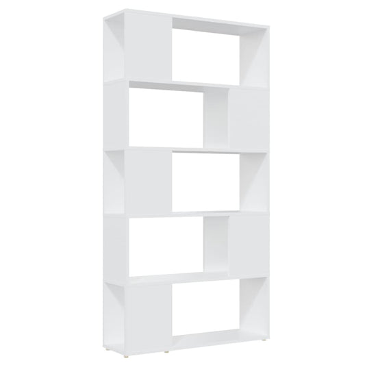 809143 vidaXL Book Cabinet Room Divider White 80x24x155 cm Engineered Wood