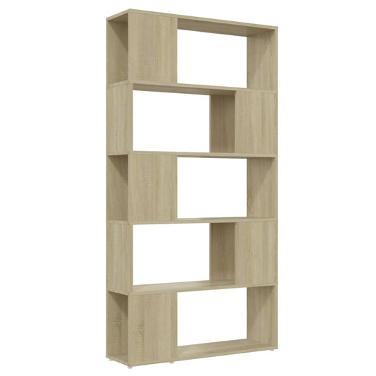809146 vidaXL Book Cabinet Room Divider Sonoma Oak 80x24x155 cm Engineered Wood