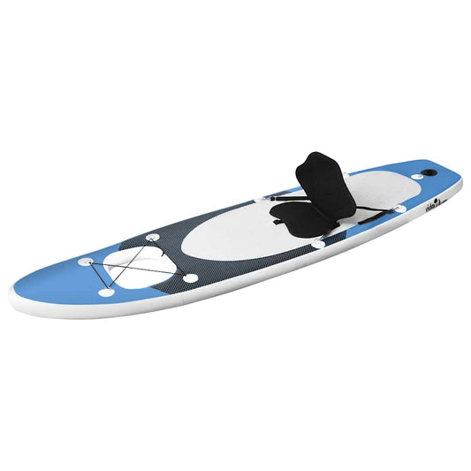 93389 vidaXL Inflatable Stand Up Paddle Board Set Sea Blue 360x81x10 cm