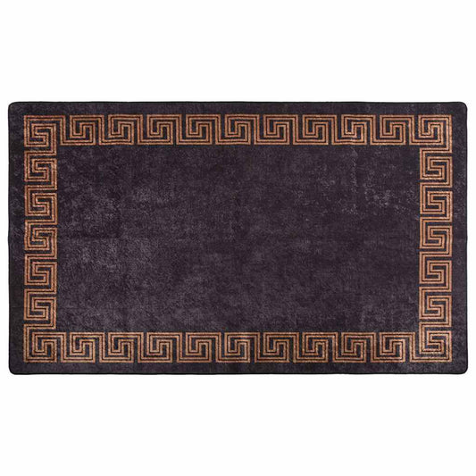 337930 vidaXL Rug Washable 120x180 cm Black and Gold