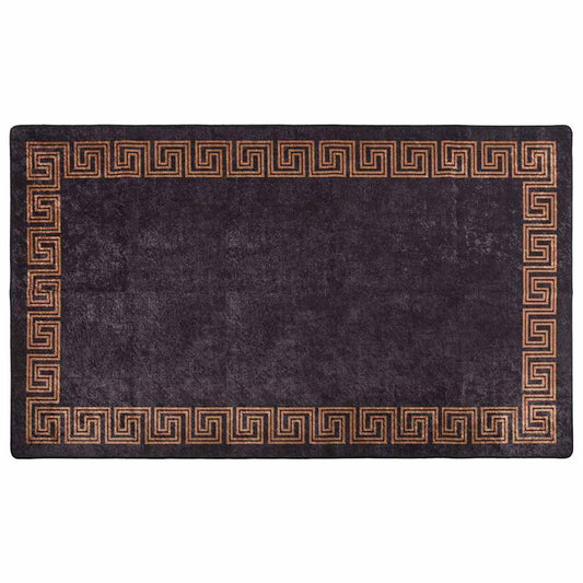 337932 vidaXL Rug Washable 190x300 cm Black and Gold