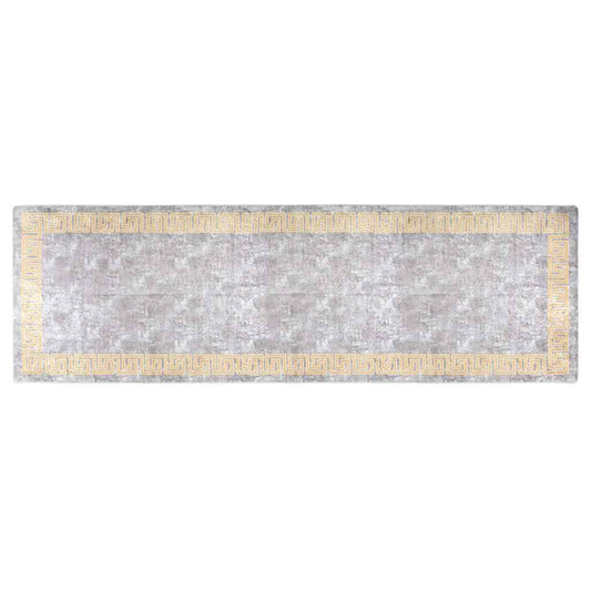 337935 vidaXL Rug Washable 80x300 cm Grey