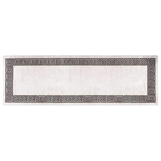337947 vidaXL Rug Washable 80x300 cm Light Beige