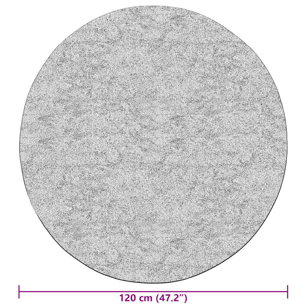 vidaXL Rug Washable φ120 cm Black and White