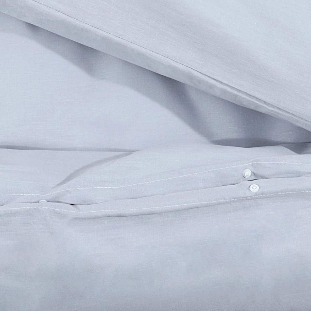 vidaXL Duvet Cover Set Grey 220x240 cm Light-weight Microfiber