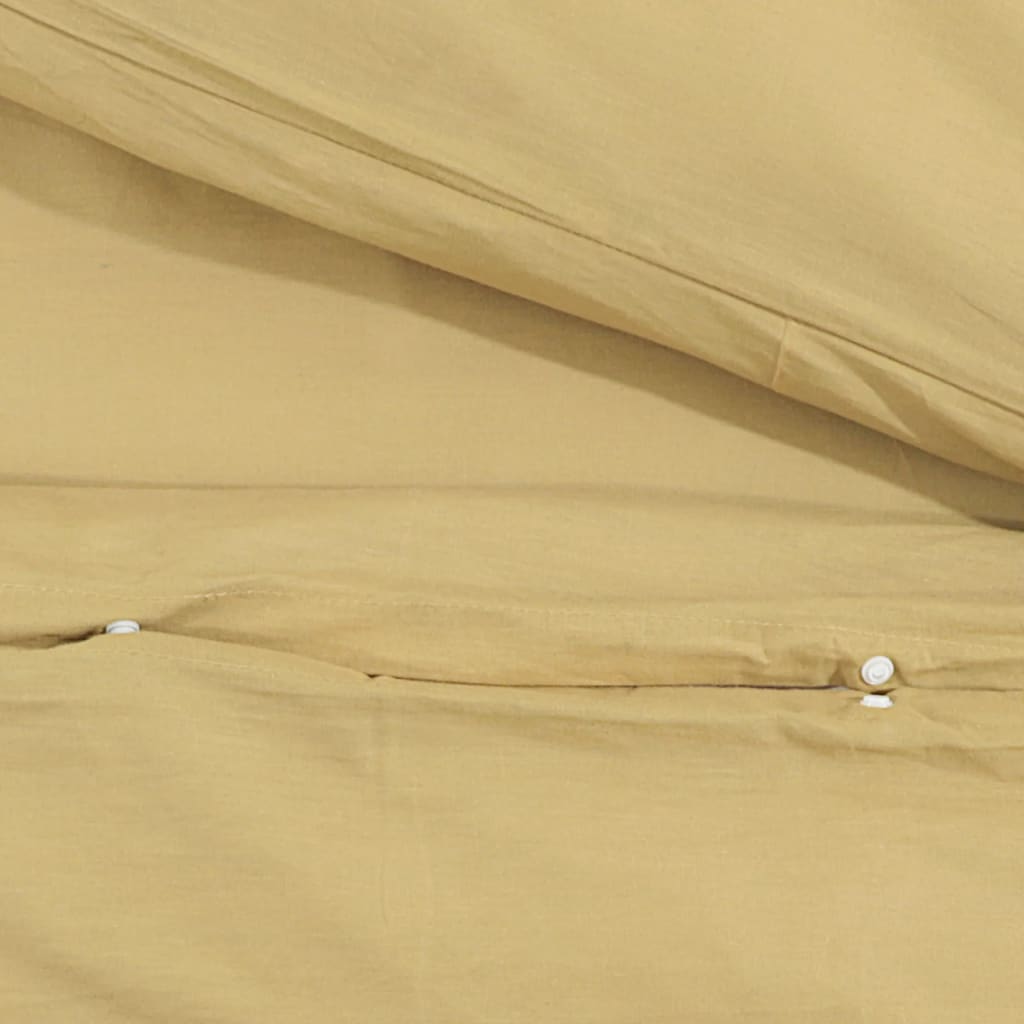 vidaXL Duvet Cover Set Taupe 200x200 cm Light-weight Microfiber