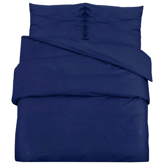 vidaXL Duvet Cover Set Navy Blue 220x240 cm Light-weight Microfiber
