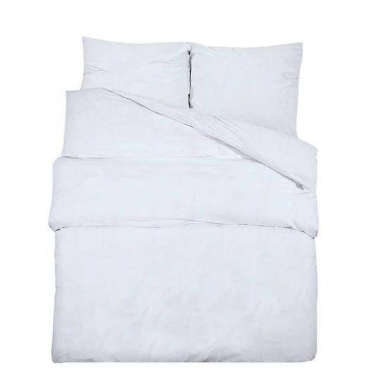 vidaXL Duvet Cover Set White 220x240 cm Cotton