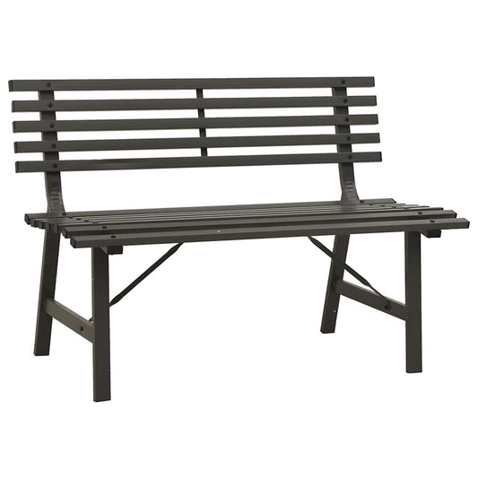 317135 vidaXL Garden Bench 110 cm Steel Black