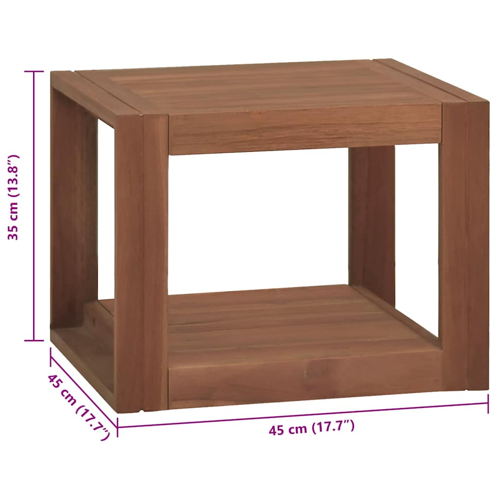 vidaXL Wall-mounted Bathroom Cabinet 45x45x35 cm Solid Wood Teak