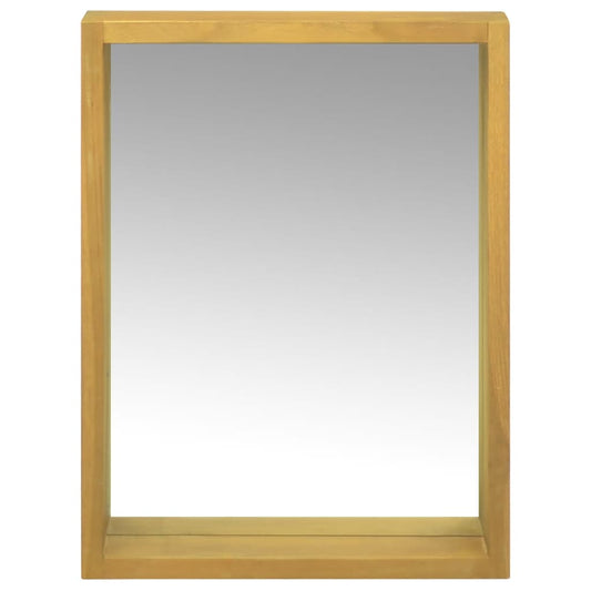 vidaXL Mirror Cabinet 30x10x40 cm Solid Wood Teak