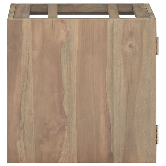 vidaXL Wall-mounted Bathroom Cabinet 46x25.5x40 cm Solid Wood Teak