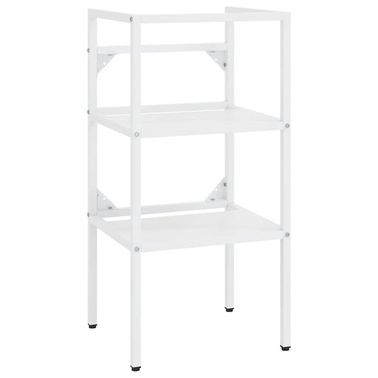 vidaXL Bathroom Washbasin Frame White 40x38x83 cm Iron