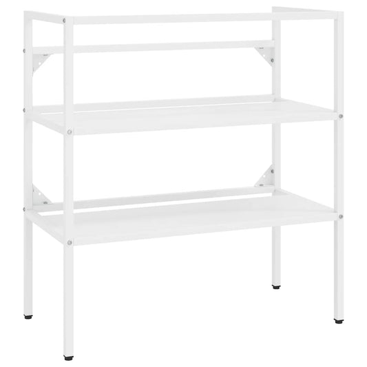 vidaXL Bathroom Washbasin Frame White 79x38x83 cm Iron