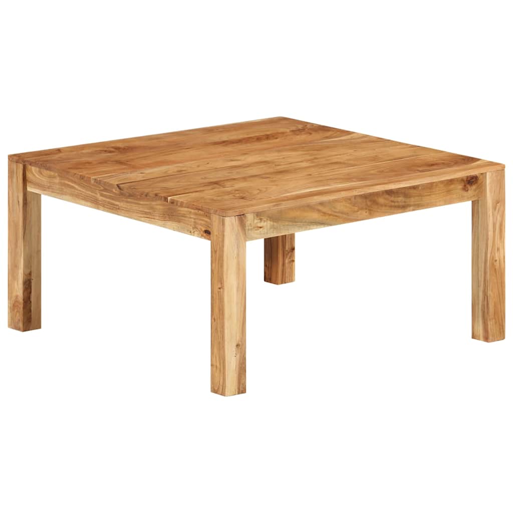 vidaXL Coffee Table 80x80x40 cm Solid Acacia Wood