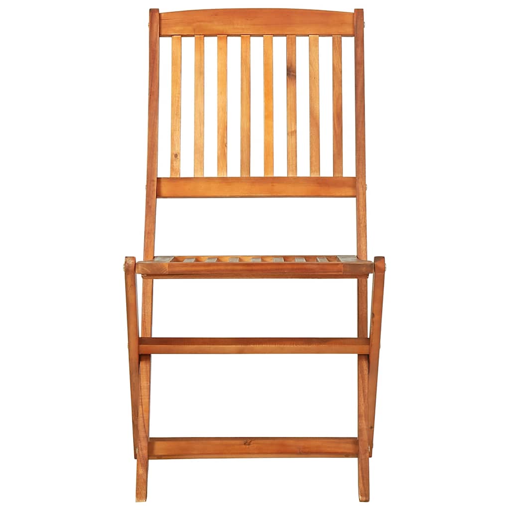 vidaXL Dining Set | Natural wood | Solid Acacia wood | Set | Collapsible