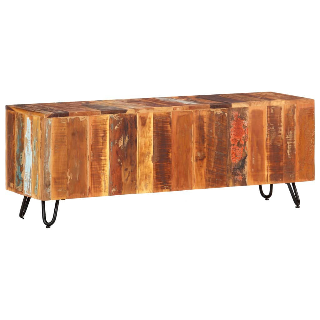 vidaXL TV Cabinet 110x30x40 cm Solid Wood Reclaimed